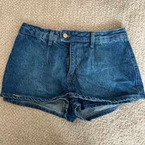 We The Free Dark Blue Jean Shorts